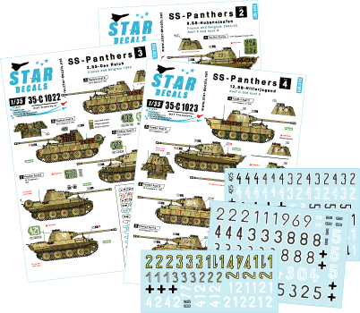 Star Decals 1/72 BEFEHLSPANZER Bef.Pzkpfw Panther Ausf.D/A 